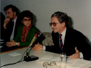 Η Βασιλική Κότσιρα - Δούκα με τον Υπουργό Αναστάση Πεπονή και το μέλος της ΔΕ Γιάννη Παντέκη σε εκδήλωση του ΤΕΕ, 1 Μαρτίου 1989